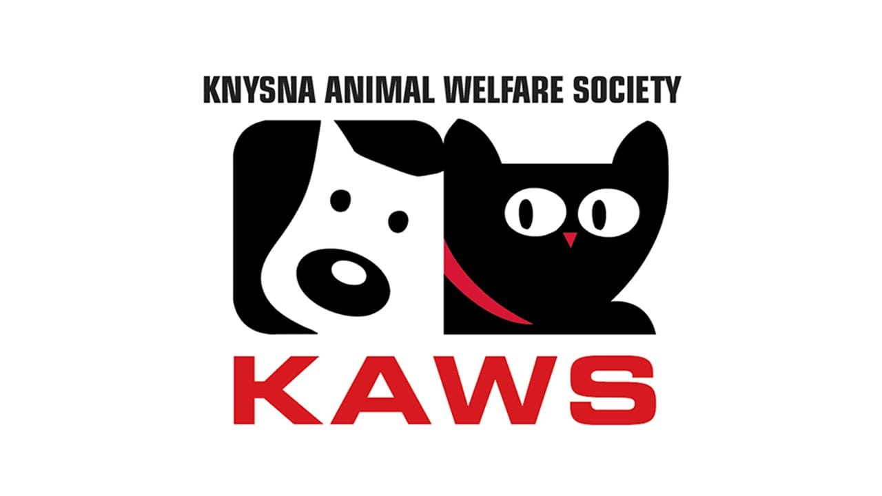 Knysna Animal Welfare Society (KAWS) logo, supported by Custom Blinds Shutters & Awnings