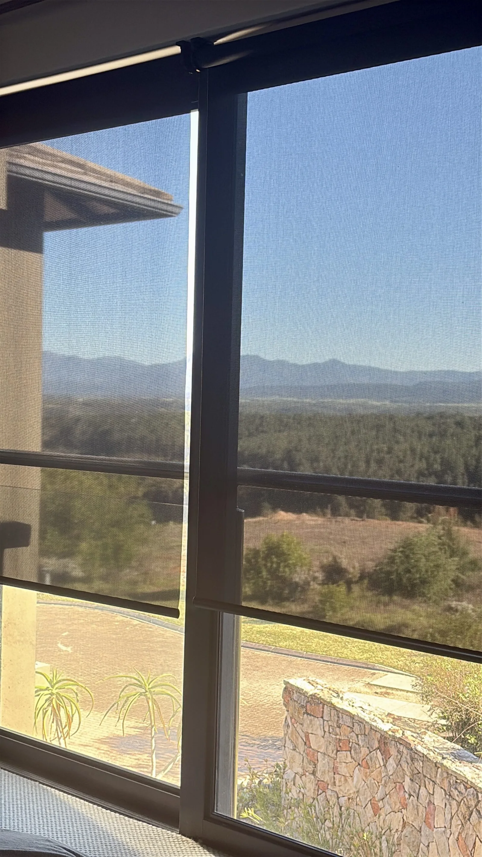 Mountain view through window blinds by Custom Blinds Shutters & Awnings, Garden Route, South Africa