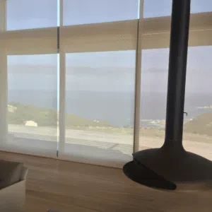 Roller Blinds in Sheer fabric installed in a Pezula Private Estate home