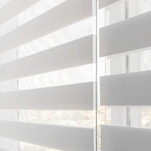 White double roller zebra blinds