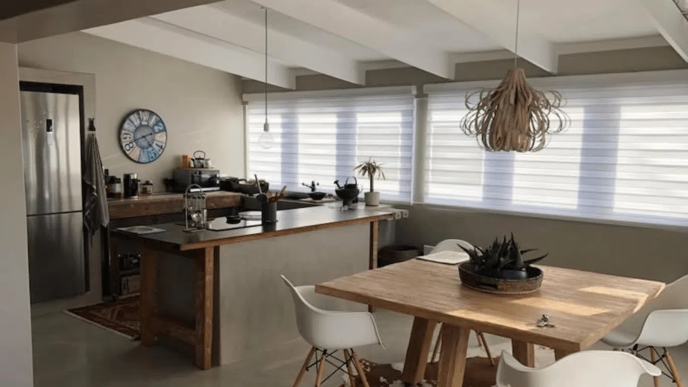 Custom roller blinds in a Knysna living room