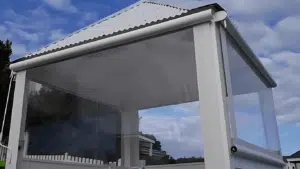 Gazebo PVC Blindson a Thesen island blinds shutters awnings