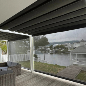 Outdoor Screen Drop Down Blinds on Thesen Island