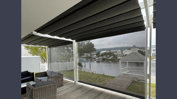 Outdoor Screen Drop Down Blinds on Thesen Island