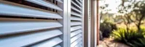 Aluminium security shutters on a Plettenberg Bay coastal property providing security without compromising sea views