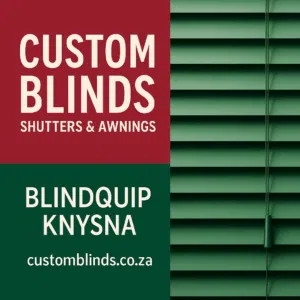 Blindquip Knysna hero image showing premium blinds
