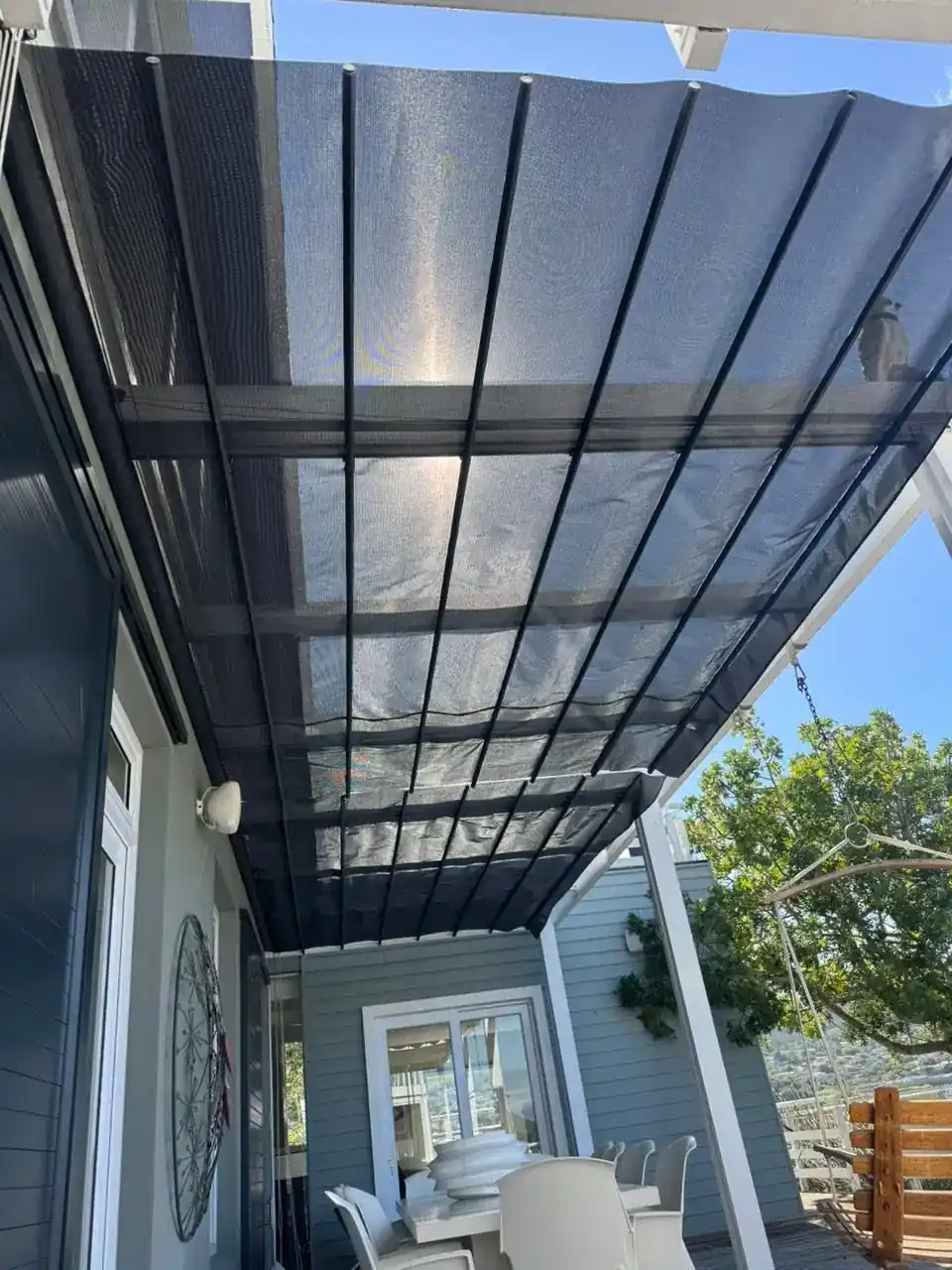 Sheerweave patio shade awning on Thesen Island, Knysna